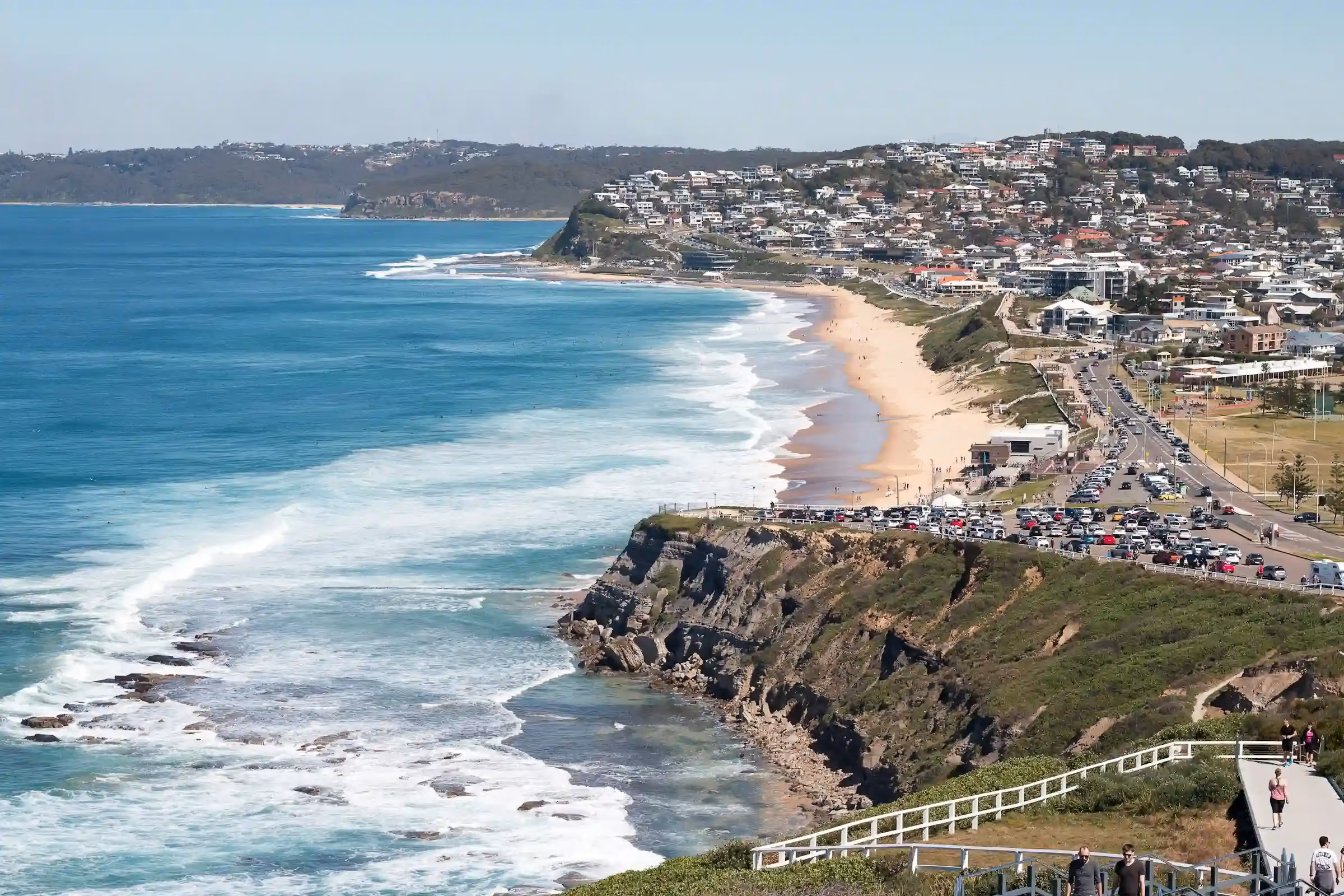 The Newcastle coastline from Bar Beach to Merewether, part of the area Tallowood Electrical covers